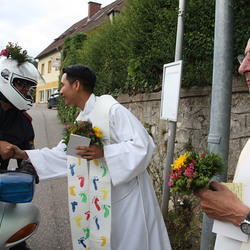 Empfang beim Waitschacher Kreuz