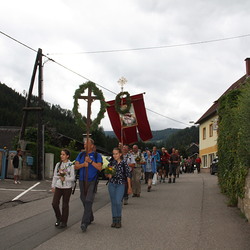 Empfang beim Waitschacher Kreuz